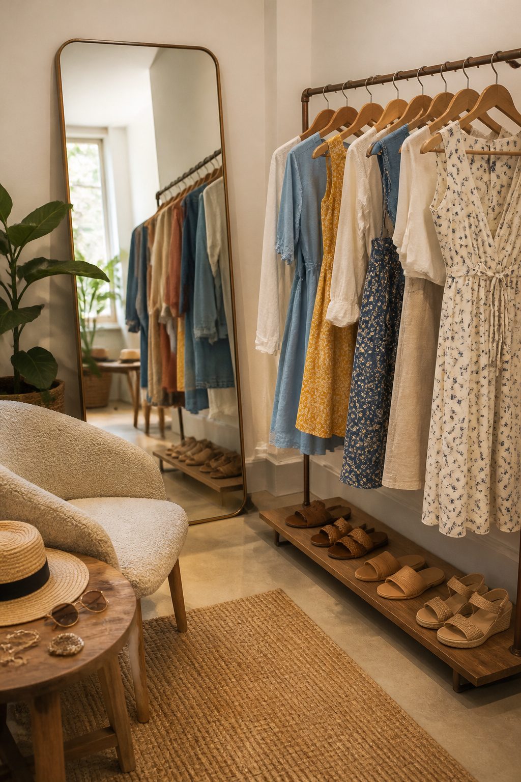 Petite Summer Outfits for Women: 9 Pieces That Actually Fit 3 Close-up of a petite summer outfit showcasing size and fit details.
