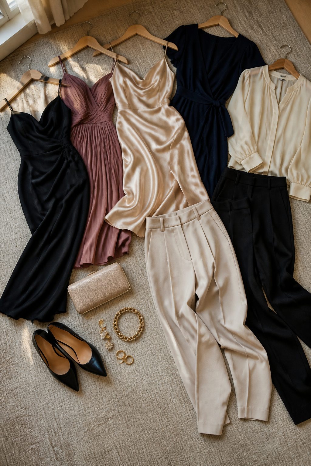 Women's Cocktail Attire: A Research-Based Recipe for Dressing 1 A photograph showing various women's cocktail attire clothing items.