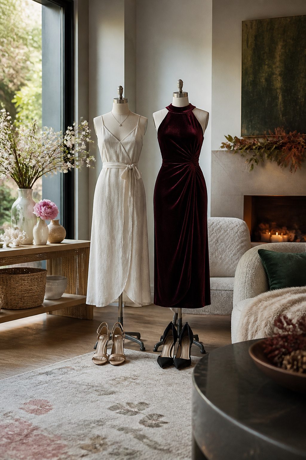 Women's Cocktail Attire: A Research-Based Recipe for Dressing 8 An image illustrating seasonal adjustments for women's cocktail attire.